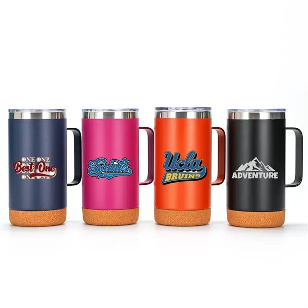 24OZ Cork Bottomed Mug With Handle