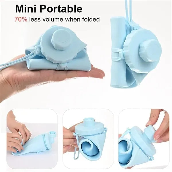 20.3oz Foldable Silicone Water Bottles