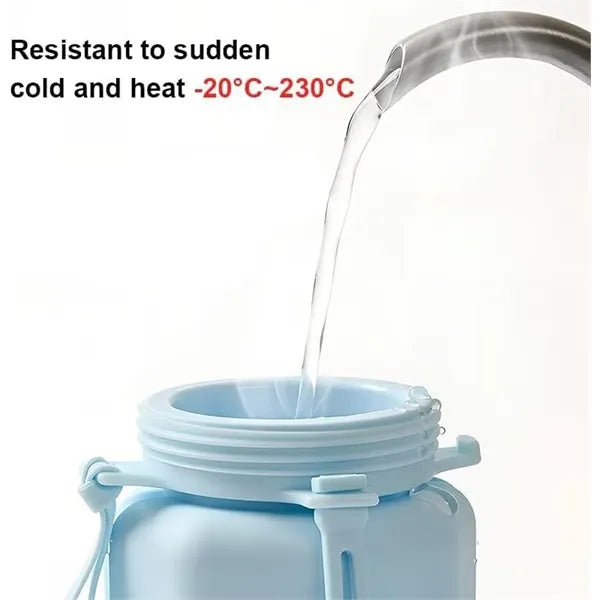 20.3oz Foldable Silicone Water Bottles