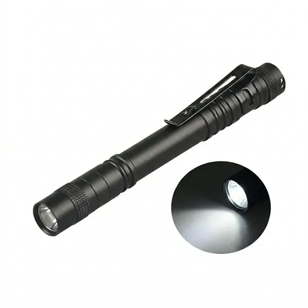 Rainproof Aluminum Alloy Pocket Flashlight with Clip