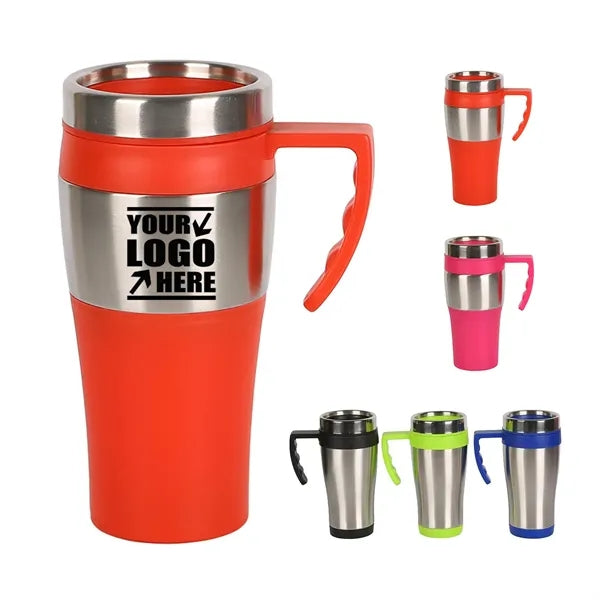 15oz Travel Portable Large Capacity Car Cup PP Stainless