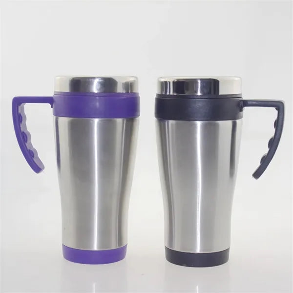 15oz Travel Portable Large Capacity Car Cup PP Stainless