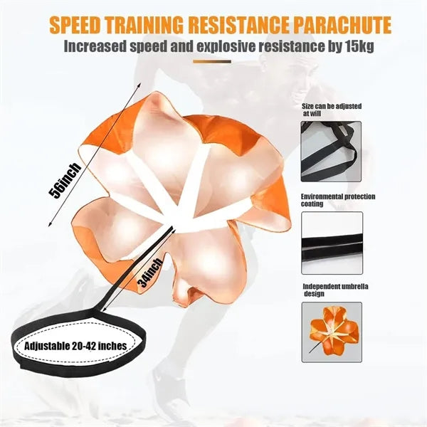 High Resistance Speed Training Parachute Belt