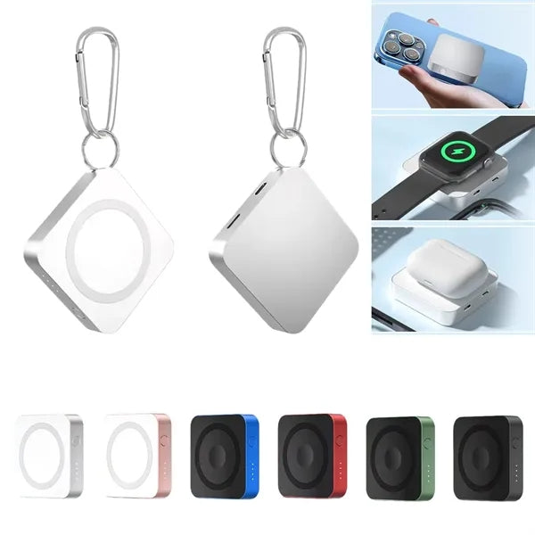 Convenient 3-in-1 Magnetic Wireless Charging Power Bank