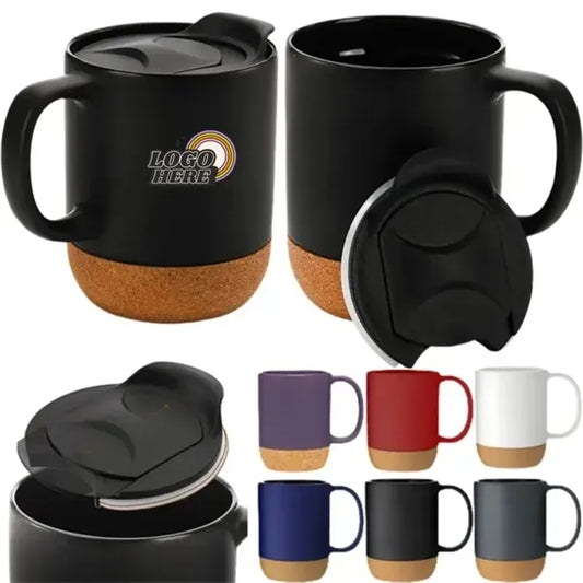 Stylish Cork-Base Coffee Mug