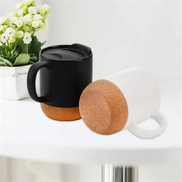 Stylish Cork-Base Coffee Mug
