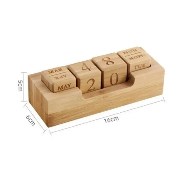 Bamboo Perpetual Block Calendar
