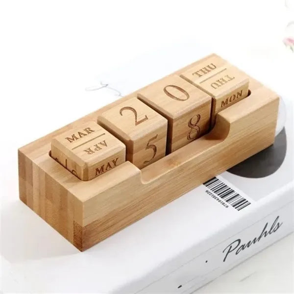 Bamboo Perpetual Block Calendar