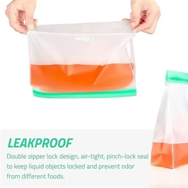 Eco-Friendly Stand-Up Silicone Food Bags