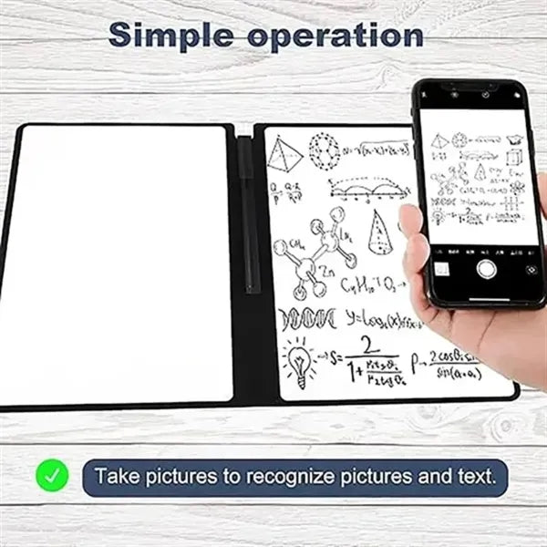 Erasable PU Leather Whiteboard Notebook