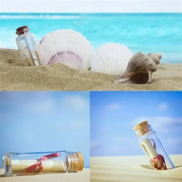 Enchanted Cork-Sealed Glass Wish Bottles