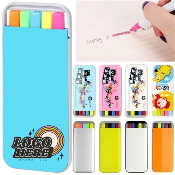 Candy-Colored Student Highlighters 5-Pack