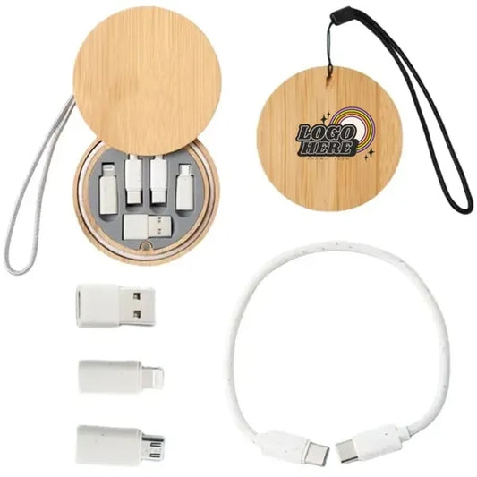 Bamboo Cable Kit With Charging Adapters