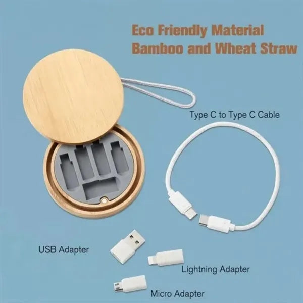 Bamboo Cable Kit With Charging Adapters
