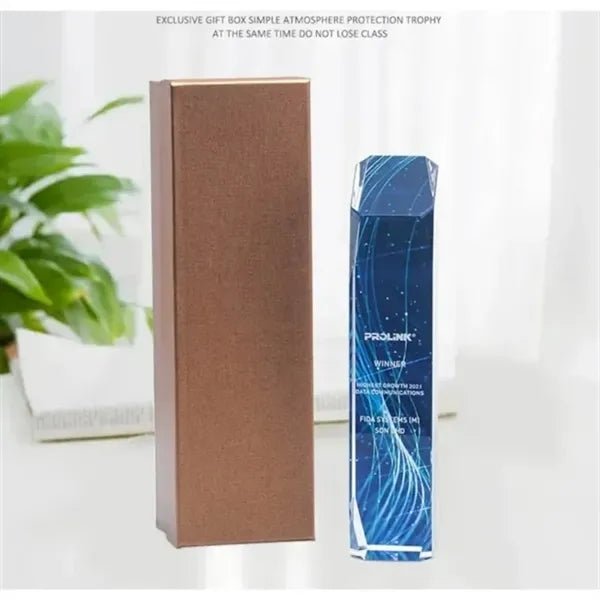 Color Printed Crystal Trophy