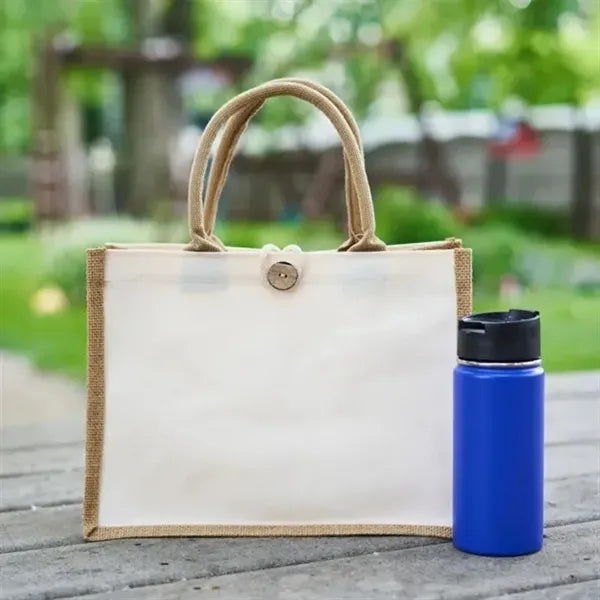 Eco-Friendly Cotton Jute Grocery Tote Bag