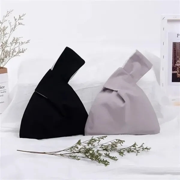 Japanese Knot Handbag Stylish Canvas Wristlet Pouch