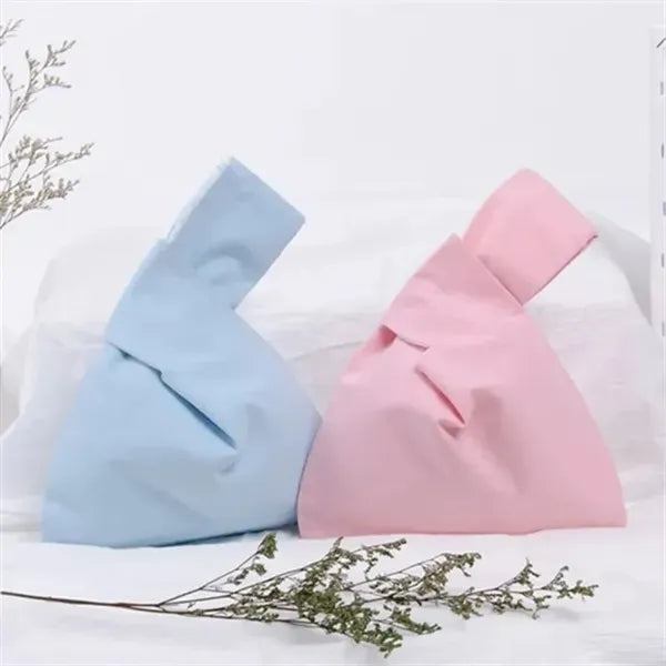 Japanese Knot Handbag Stylish Canvas Wristlet Pouch