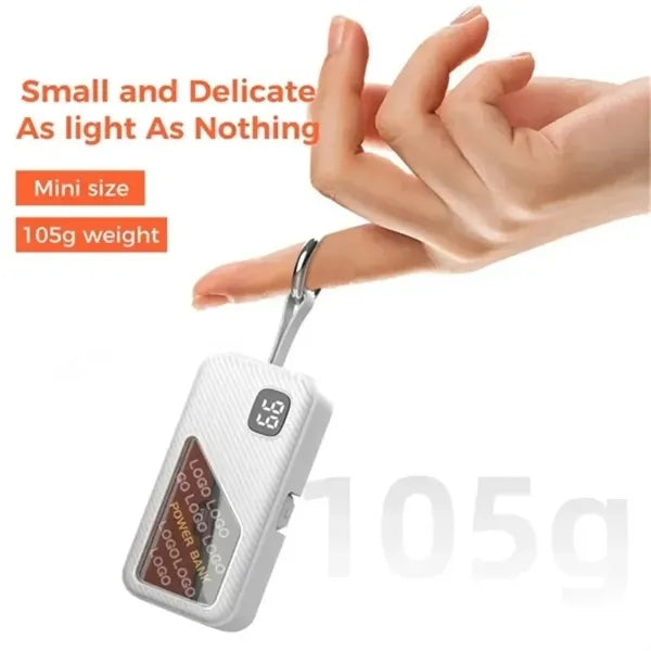Mini Keychain Power Bank with Fast Charge