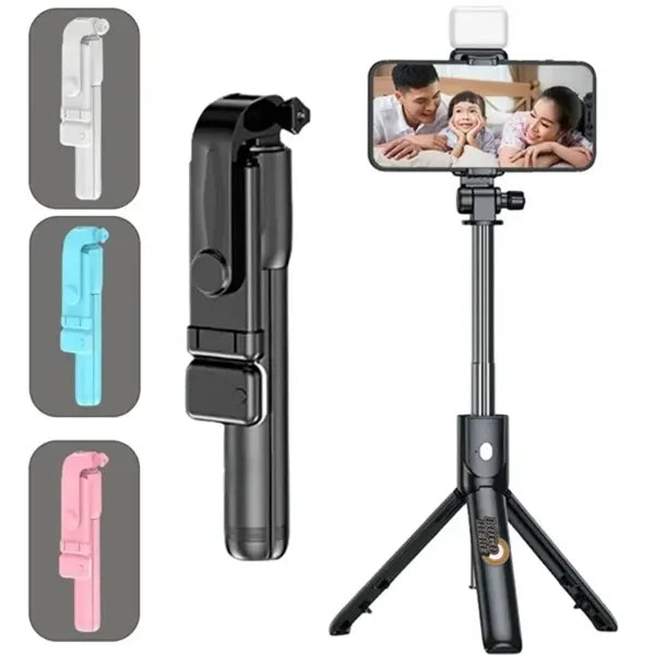 MagicStick Pro: Retractable Phone Tripod with Fill Light