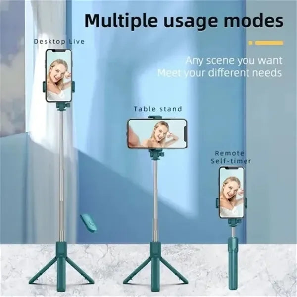 MagicStick Pro: Retractable Phone Tripod with Fill Light