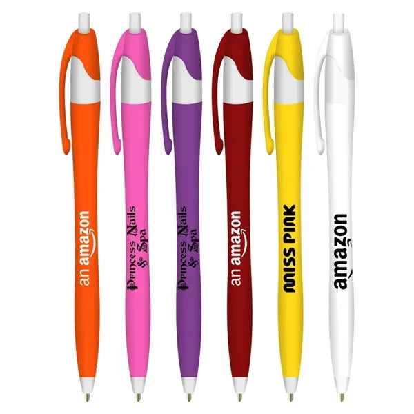 Union Printed, "Elegant" Clicker Pen - Colored Barrels