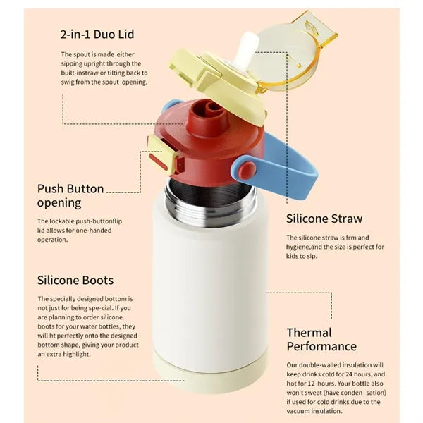 24Oz Stainless Steel Sports Water Bottle