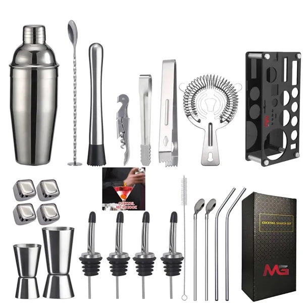 23-Piece Cocktail Shaker Set