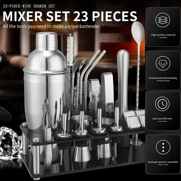 23-Piece Cocktail Shaker Set