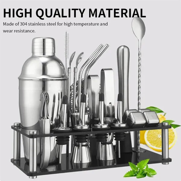 23-Piece Cocktail Shaker Set