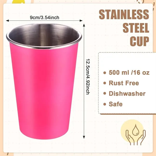 16Oz Stackable Stainless Steel Cups