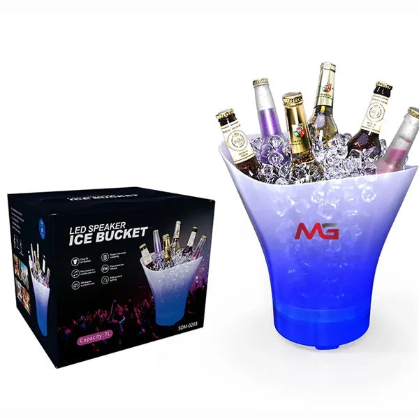 Led Ice Bucket With Bluetooth Speaker