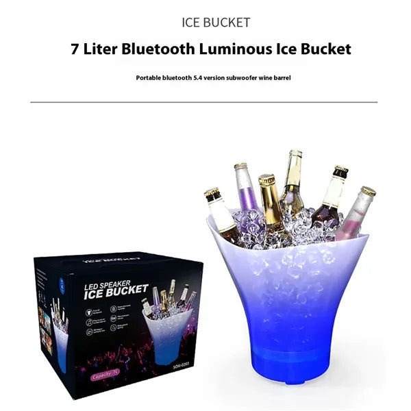 Led Ice Bucket With Bluetooth Speaker