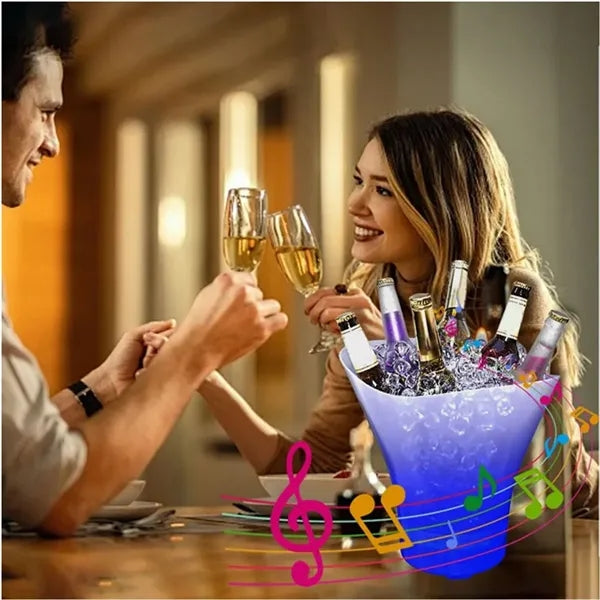 Led Ice Bucket With Bluetooth Speaker