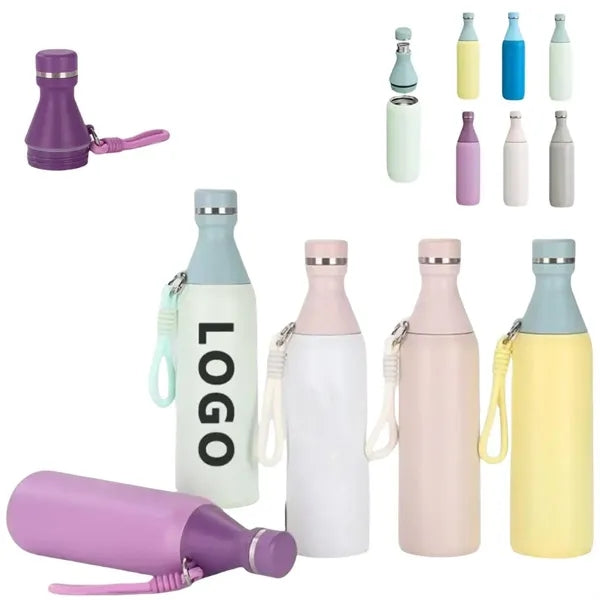 3 In 1 Twist Lid Cold Ice Insulated Bottle