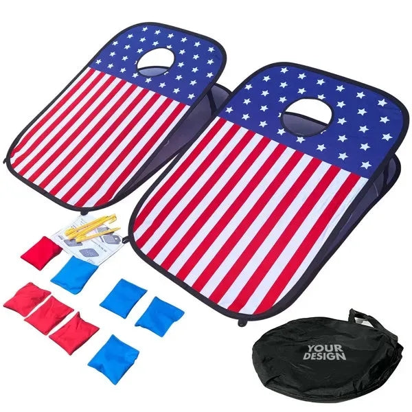 Portable Corn Hole Boards Game Set