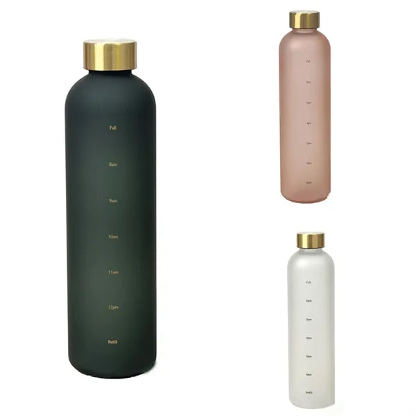 33 oz Gradient Frosted Space Water Bottle with Time Marker
