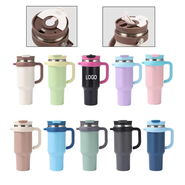 40oz Stainless Steel Thermal Cup Insulated Tumbler for Car T