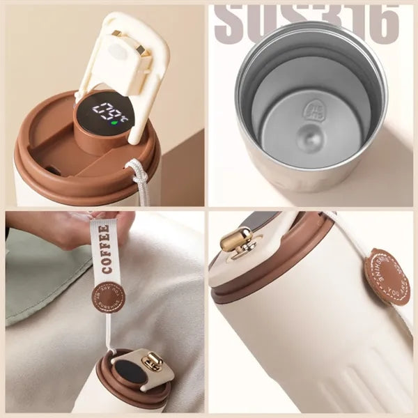 Smart Temperature Display Stainless Steel Trip Mug