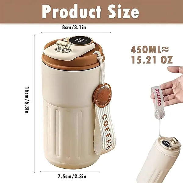 Smart Temperature Display Stainless Steel Trip Mug