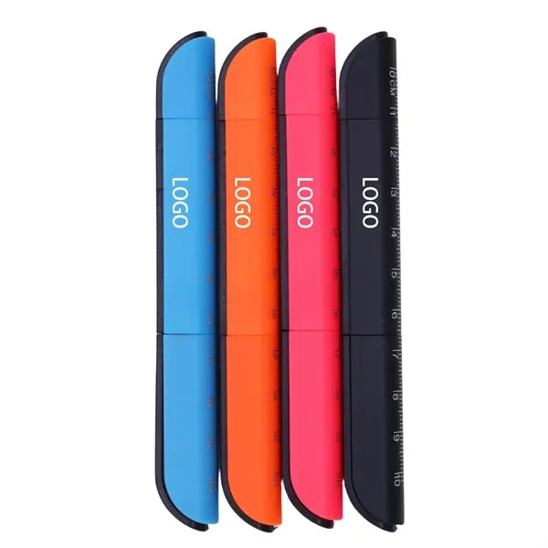 Multifunction Ballpoint Pen with Ruler & Tool