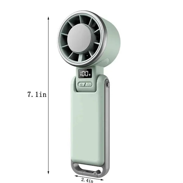 Portable Handheld Fan with Ice Cooling