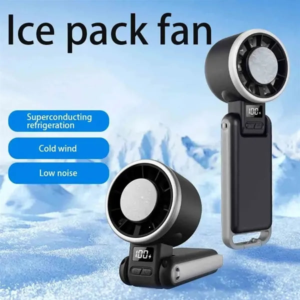 Portable Handheld Fan with Ice Cooling