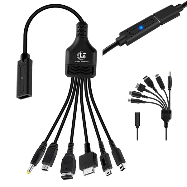 Travel & Emergency 6-in-1 Multi-Device Charging Cable
