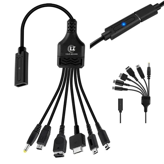 Travel & Emergency 6-in-1 Multi-Device Charging Cable