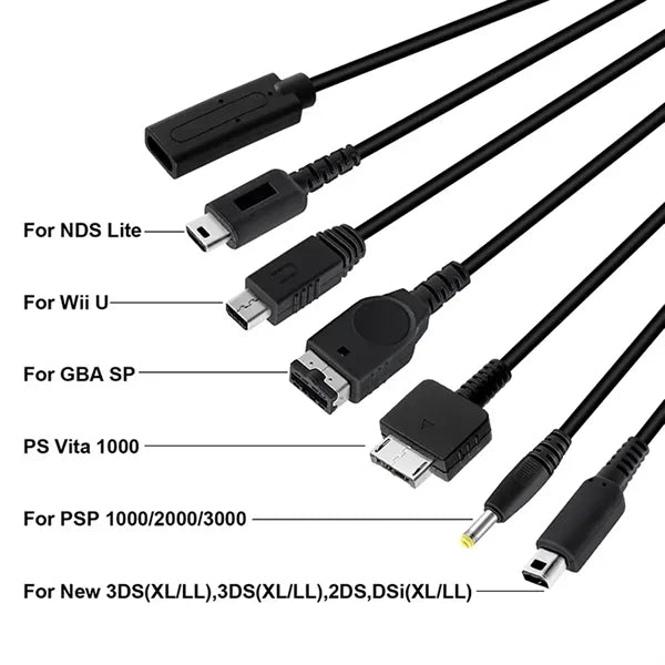 Travel & Emergency 6-in-1 Multi-Device Charging Cable
