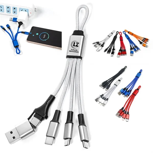 Multi-Interface Portable Corporate Keychain 3-in-1 Charging