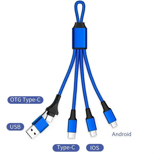 Multi-Interface Portable Corporate Keychain 3-in-1 Charging