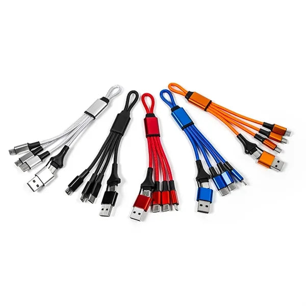 Multi-Interface Portable Corporate Keychain 3-in-1 Charging