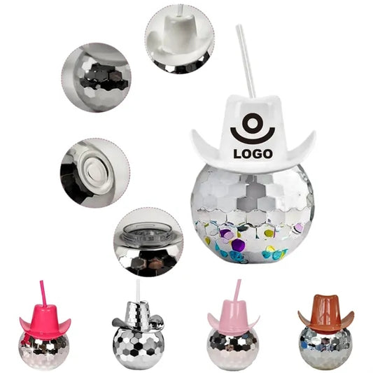 Cowboy Disco Ball Cup